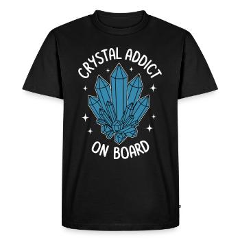 Crystal Healing Crytal Crystals and Stones - Men's Premium Organic T-Shirt - black - Front - Nico (187cm)