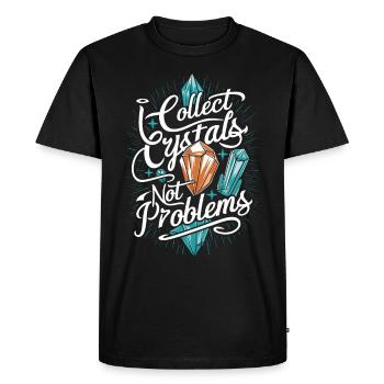 Crystal Healing Crytal Crystals and Stones - Men's Premium Organic T-Shirt - black - Front - Nico (187cm)