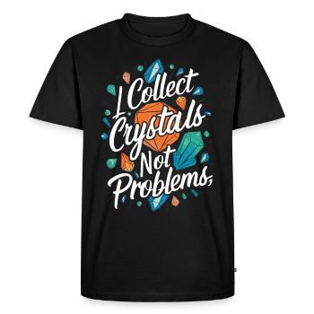 Crystal Healing Crytal Crystals and Stones - Men's Premium Organic T-Shirt - black - Front - Nico (187cm)