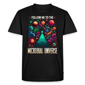 Microbiologiste Microbiologie Laboratoire Biologie des staphylocoques - T-shirt Premium bio Homme - noir - Devant - Nico (187cm)