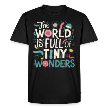 Microbiologiste Microbiologie Laboratoire Biologie des staphylocoques - T-shirt Premium bio Homme - noir - Devant - Nico (187cm)