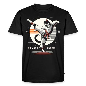 Kung Fu Kung Fu Chinois Kung Fu Asiatique - T-shirt Premium bio Homme - noir - Devant - Nico (187cm)