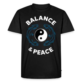 Kung Fu Kung Fu Chinois Kung Fu Asiatique - T-shirt Premium bio Homme - noir - Devant - Nico (187cm)