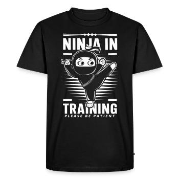 Kung Fu Kung Fu Chinois Kung Fu Asiatique - T-shirt Premium bio Homme - noir - Devant - Nico (187cm)