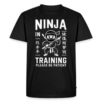 Kung Fu Kung Fu Chinois Kung Fu Asiatique - T-shirt Premium bio Homme - noir - Devant - Nico (187cm)