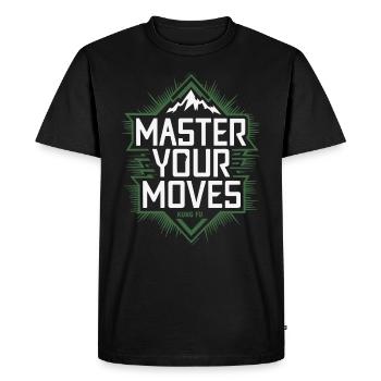 Kung Fu Chinese Kung Fu Asian Kung Fu - Men's Premium Organic T-Shirt - black - Front - Nico (187cm)