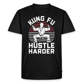 Kung Fu Chinese Kung Fu Asian Kung Fu - Men's Premium Organic T-Shirt - black - Front - Nico (187cm)