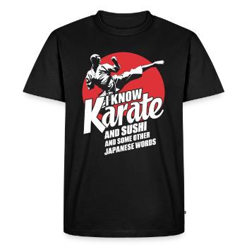 Kung Fu Chinese Kung Fu Asian Kung Fu - Men's Premium Organic T-Shirt - black - Front - Nico (187cm)