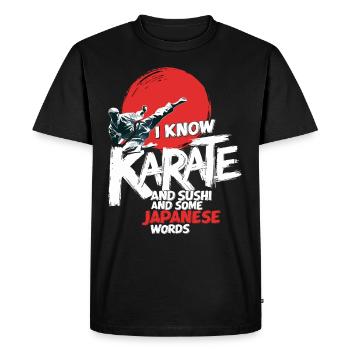 Kung Fu Kung Fu Chinois Kung Fu Asiatique - T-shirt Premium bio Homme - noir - Devant - Nico (187cm)