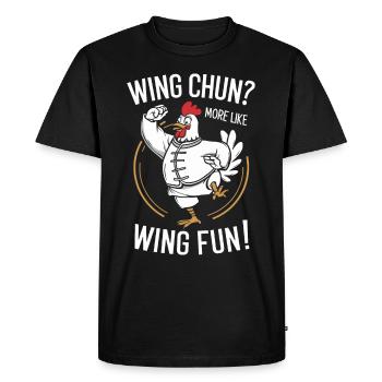 Kung Fu Kung Fu Chinois Kung Fu Asiatique - T-shirt Premium bio Homme - noir - Devant - Nico (187cm)