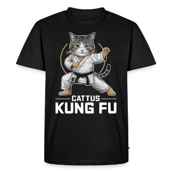Kung Fu Chinese Kung Fu Asian Kung Fu - Men's Premium Organic T-Shirt - black - Front - Nico (187cm)