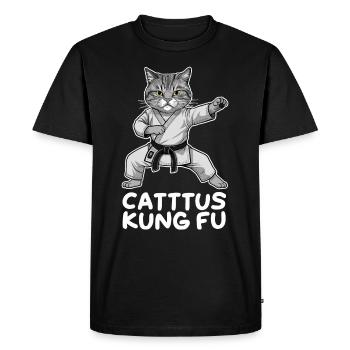 Kung Fu Kung Fu Chinois Kung Fu Asiatique - T-shirt Premium bio Homme - noir - Devant - Nico (187cm)