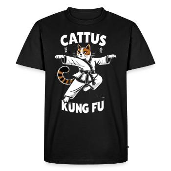 Kung Fu Kung Fu Chinois Kung Fu Asiatique - T-shirt Premium bio Homme - noir - Devant - Nico (187cm)