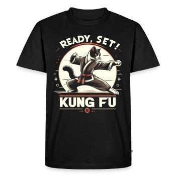 Kung Fu Kung Fu Chinois Kung Fu Asiatique - T-shirt Premium bio Homme - noir - Devant - Nico (187cm)