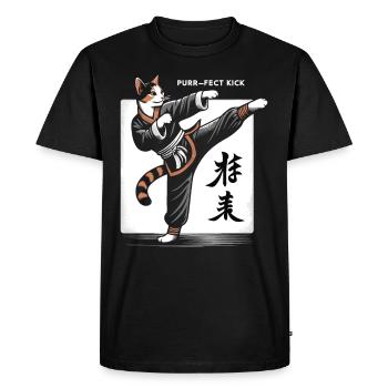 Kung Fu Chinese Kung Fu Asian Kung Fu - Men's Premium Organic T-Shirt - black - Front - Nico (187cm)