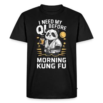 Kung Fu Kung Fu Chinois Kung Fu Asiatique - T-shirt Premium bio Homme - noir - Devant - Nico (187cm)