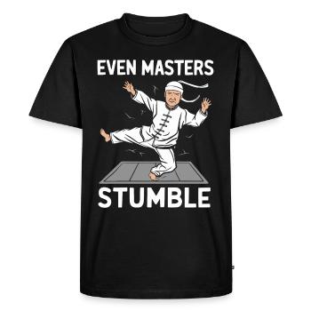 Kung Fu Chinese Kung Fu Asian Kung Fu - Men's Premium Organic T-Shirt - black - Front - Nico (187cm)