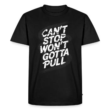 Tractor Pulling Tractor Pulling Tractor Power Farm - Men's Premium Organic T-Shirt - black - Front - Nico (187cm)