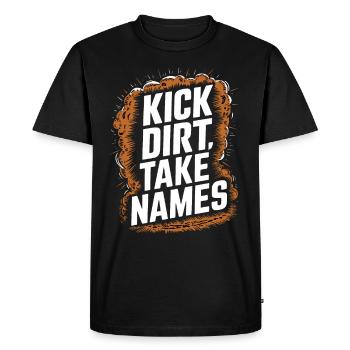 Tractor Pulling Tractor Pulling Tractor Power Farm - Men's Premium Organic T-Shirt - black - Front - Nico (187cm)