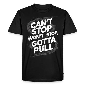 Tractor Pulling Tractor Pulling Tractor Power Farm - Men's Premium Organic T-Shirt - black - Front - Nico (187cm)