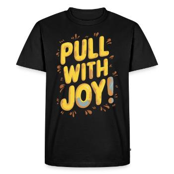 Tractor Pulling Tractor Pulling Tractor Power Farm - Men's Premium Organic T-Shirt - black - Front - Nico (187cm)