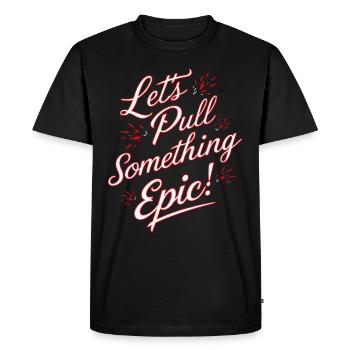 Tractor Pulling Tractor Pulling Tractor Power Farm - Men's Premium Organic T-Shirt - black - Front - Nico (187cm)