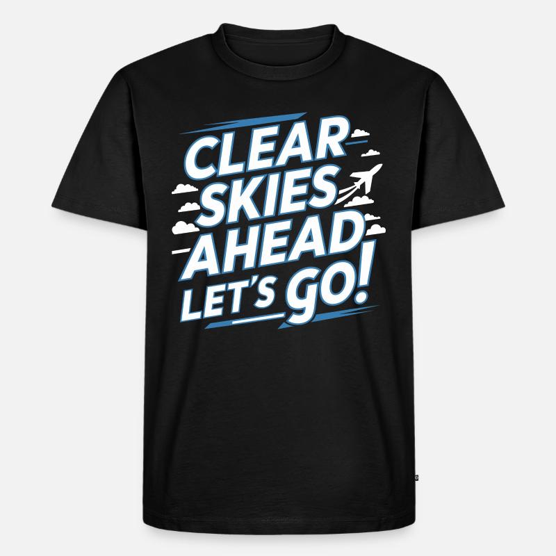 Air Traffic Controller Aircraft Flight Service - Männer Premium Bio T-Shirt - Schwarz
