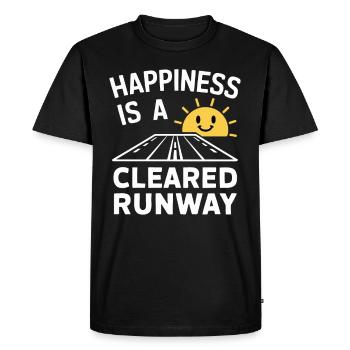 Contrôleur de la circulation aérienne Aircraft Flight Service - T-shirt Premium bio Homme - noir - Devant - Nico (187cm)