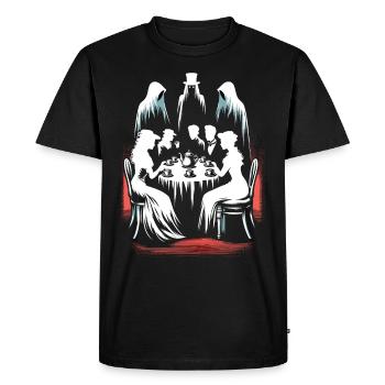 Horror Movie Marathon Survivor Scary Movies True - Men's Premium Organic T-Shirt - black - Front - Nico (187cm)
