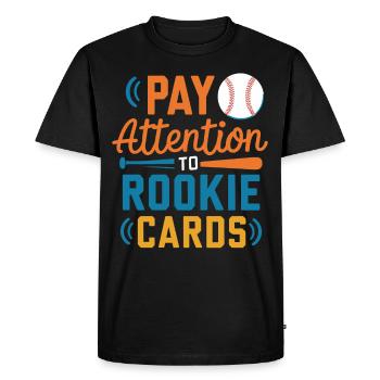 Baseball Cards Baseball Player Baseball Fan Gift - Men's Premium Organic T-Shirt - black - Front - Nico (187cm)
