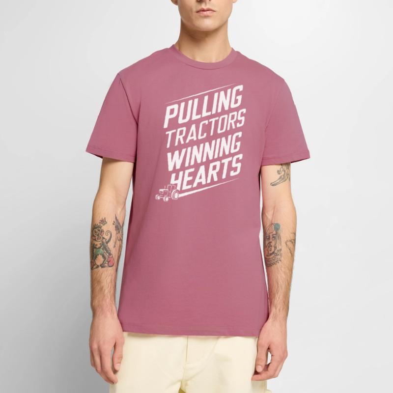 Tractor Pulling Tractor Pulling Tractor Power Farm Men's Premium Organic T-Shirt