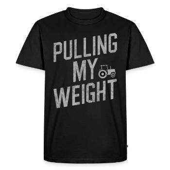 Tractor Pulling Tractor Pulling Tractor Power Farm - Men's Premium Organic T-Shirt - black - Front - Nico (187cm)