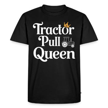 Tractor Pulling Tractor Pulling Tractor Power Farm - Men's Premium Organic T-Shirt - black - Front - Nico (187cm)