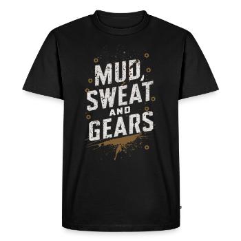 Tractor Pulling Tractor Pulling Tractor Power Farm - Men's Premium Organic T-Shirt - black - Front - Nico (187cm)