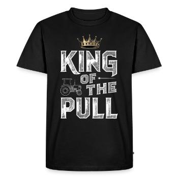 Tractor Pulling Tractor Pulling Tractor Power Farm - Men's Premium Organic T-Shirt - black - Front - Nico (187cm)