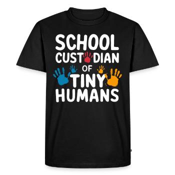 School administrators School staff Caretakers - Men's Premium Organic T-Shirt - black - Front - Nico (187cm)
