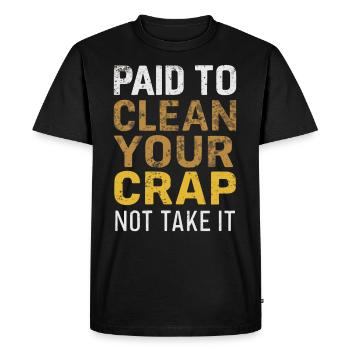 School administrators School staff Caretakers - Men's Premium Organic T-Shirt - black - Front - Nico (187cm)