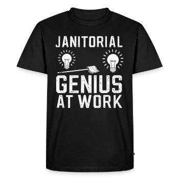 School administrators School staff Caretakers - Men's Premium Organic T-Shirt - black - Front - Nico (187cm)
