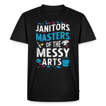 School administrators School staff Caretakers - Men's Premium Organic T-Shirt - black - Front - Nico (187cm)