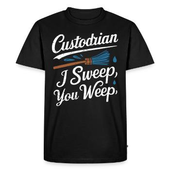 School administrators School staff Caretakers - Men's Premium Organic T-Shirt - black - Front - Nico (187cm)