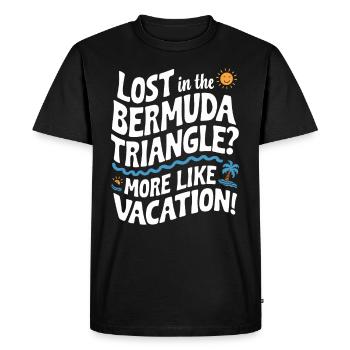 Mysterious disappearances in the Bermuda Triangle - Men's Premium Organic T-Shirt - black - Front - Nico (187cm)