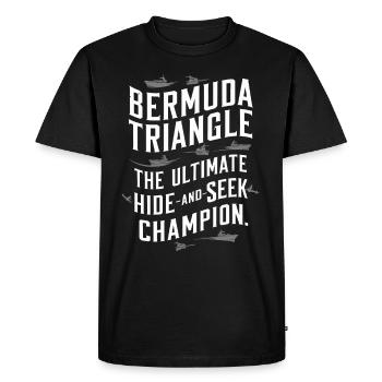 Mysterious disappearances in the Bermuda Triangle - Men's Premium Organic T-Shirt - black - Front - Nico (187cm)