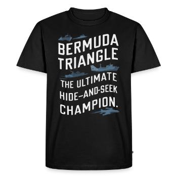 Mysterious disappearances in the Bermuda Triangle - Men's Premium Organic T-Shirt - black - Front - Nico (187cm)