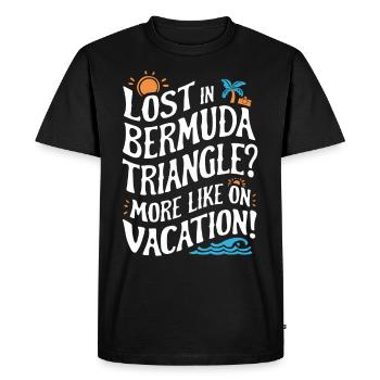 Mysterious disappearances in the Bermuda Triangle - Men's Premium Organic T-Shirt - black - Front - Nico (187cm)
