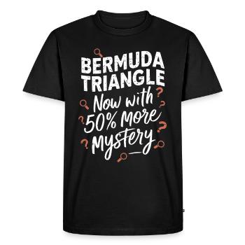 Mysterious disappearances in the Bermuda Triangle - Men's Premium Organic T-Shirt - black - Front - Nico (187cm)