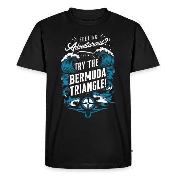 Mysterious disappearances in the Bermuda Triangle - Men's Premium Organic T-Shirt - black - Front - Nico (187cm)