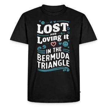 Mysterious disappearances in the Bermuda Triangle - Men's Premium Organic T-Shirt - black - Front - Nico (187cm)