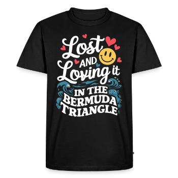 Mysterious disappearances in the Bermuda Triangle - Men's Premium Organic T-Shirt - black - Front - Nico (187cm)