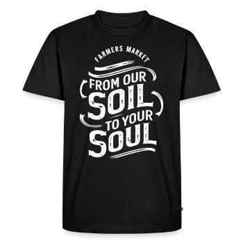 Marché fermier Agriculture Agriculture Alimentation - T-shirt Premium bio Homme - noir - Devant - Nico (187cm)