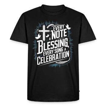 Prayer Songs Jesus Christ Religious Music - Men's Premium Organic T-Shirt - black - Front - Nico (187cm)